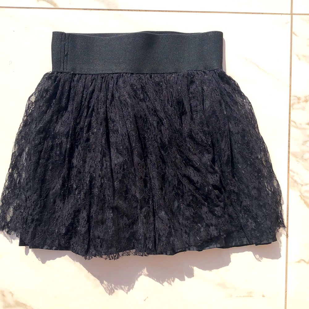 Fiorucci. Beautiful Mini Skirt made from Satin and Lace! Elegant and sexy.